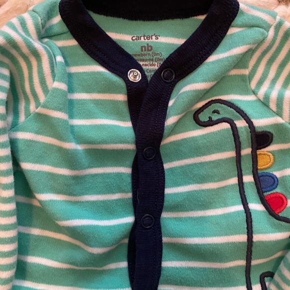 Carter’s Baby Dinosaur Footie Newborn - Picture 3 of 3